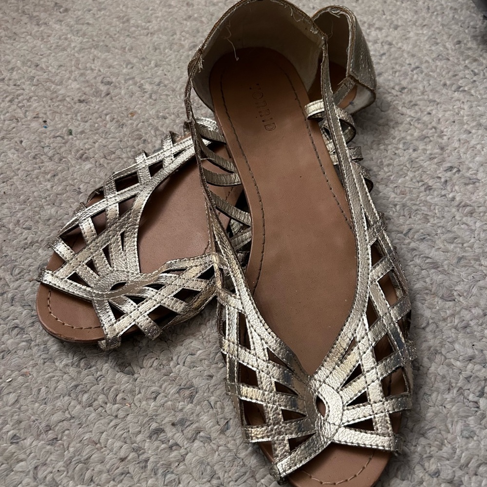 Torrid gold sandals